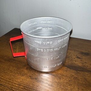 Vintage Tin Measuring Cup - New